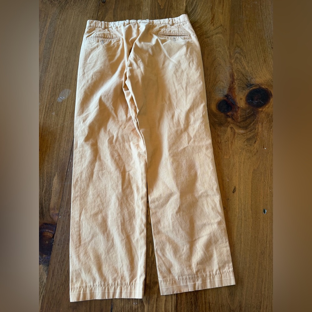 Sid Mashburn Garment-Dyed Sport Trouser Khaki High Ridge Twill size 33 perfect - Picture 9 of 9